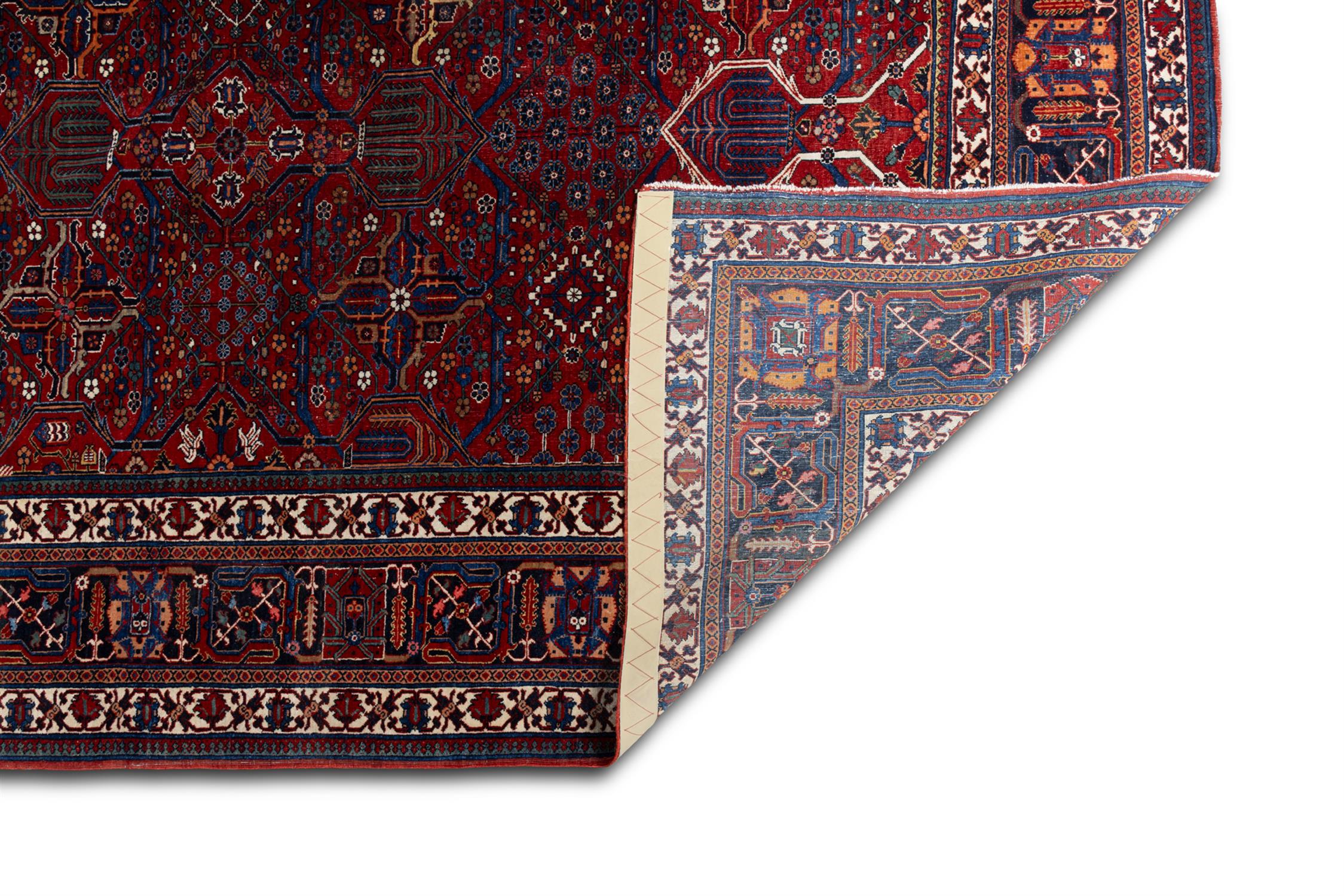 A SEMI ANTIQUE MEIMEH CARPET, CENTRAL PERSIA C.1915, 366 X 267CM the small centre medallion on - Image 5 of 5