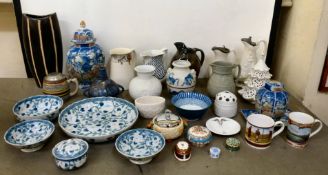 Late 19thC and later decorative ceramics: to include examples by Crown Ducal; Kaiser; and Clarice