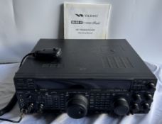 Amateur Radio equipment - A Yaesu FT-1000MP Mark-V Field HF Tranceiver and manual, (sold as seen,