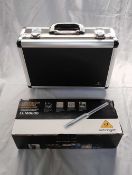Two Behringer Microphones - a Behringer B2 Condenser in a flight case with accessories.