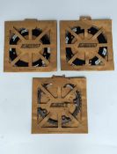 Three Track Chainrings together with two FSA Full Speed Ahead Pro Track 1/2