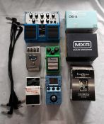 A Collection of Guitar Pedals including a Boss CE-20 Chorus Ensemble.