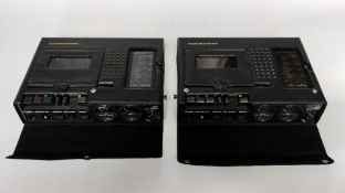 A Pair of Marantz CP 430 Stereo Cassette Recorders both come with original protective cases,