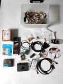 A collection of Miscellaneous Audio Plugs, Connectors and Devices,
