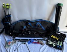 A 2009 Bowtech Sentinel compound bow, together with Sure Loc Supreme sights, stabiliser,