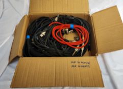 A collection of Special XLR cables together with various Insert and Splitter Cables - assorted XLR