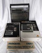 Collection of 4 Small Format Mixers CONDITION REPORT: Soundcraft Spirit Folio F1