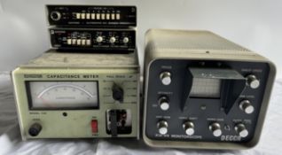 Amateur Radio equipment - A Boonton Electronics Model 72B Capacitance Meter together with a Decca