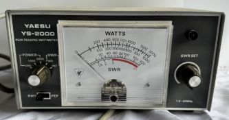 Amateur Radio Equipment - A Yaesu YS-2000 Peak Reading Watt Meter (sold as seen,