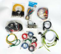 A Collection of Patch Cables and Modules for Modular Synthsisers including three Doepfer Modules:
