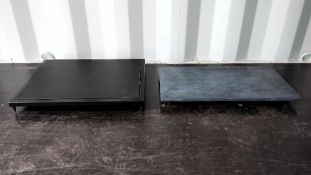 Two Spiked Hi-Fi Plinths,
