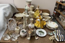 Three Royal Doulton figures including Stephanie, Sandra and Summer,