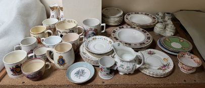 Assorted commemorative china,