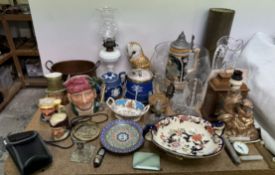 A Royal Doulton character jug, The Lumberjack together with other Royal Doulton character jugs,