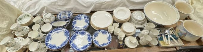 A Duchess Ivy pattern part tea set together with a Royal Doulton Concord gold pattern part coffee