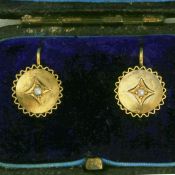 PAIR OF VICTORIAN PEARL EARRINGS