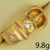 DIAMOND BUCKLE RING