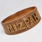 ANTIQUE GOLD MIZPAH RING