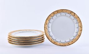 6 Kuchenteller Meissen Pfeifferzeit