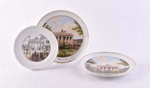 3 Ansichtenteller KPM Berlin