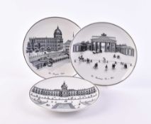 3 Ansichtenteller KPM Berlin