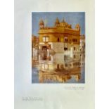 INDIA - PUNJAB - Original large colour print The Golden Temple at Amritsar from Supplement to The