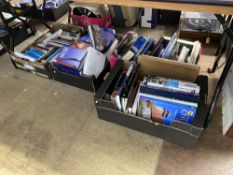 Various boxes of books of local interest, religion and other genres