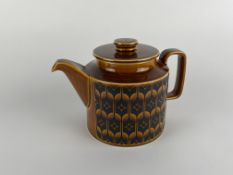 A selection of Hornsea Heirlooms tableware including tea and coffee pot, storage jars and lidded