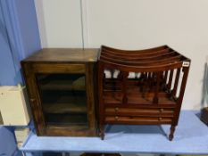 Pine cabinet and a Canterbury