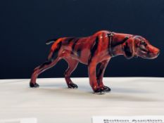 Anita Harris dog signed in gold