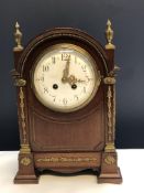 Mantle clock with french movement with pierced bra