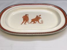 Early 20th century meat plate 48 cm