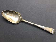 Georgian table spoon date letter P, Makers R O Wei