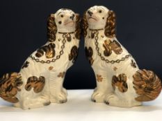 Original Staffordshire dogs Height 32 cm