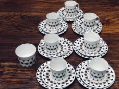 Black velvet part tea set