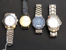 4x Gents fashion watches