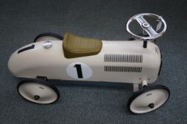 Vintage style metal child's push car