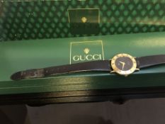 Ladies Gold Plated Gucci Swiss Made ladies Quartz
