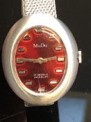 Mudu 17 Jewel Mechanical Swiss Made Watch with Bea