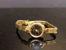 Ladies Oris wristwatch with black dial