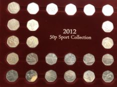 2012 50p sport collection collectable coins - 29 c