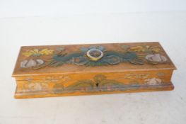 Arts & crafts oblong box ornate