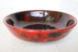 Royal Doulton flambe footed bowl