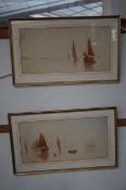 Henry Dollond Hulke Pair of watercolours