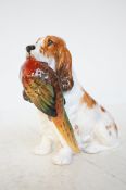 Doulton dog with pheasant in mouth