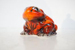 Anita Harris toad signed in gold