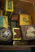 Large collection of early tins