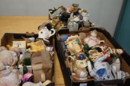 3 Boxes of novelty teapots