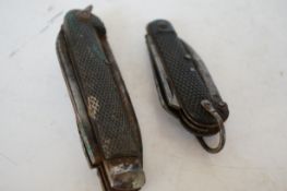 2 Army knives