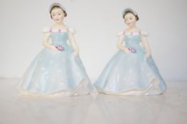 2 Doulton bridesmaid figure Firsts HN2196